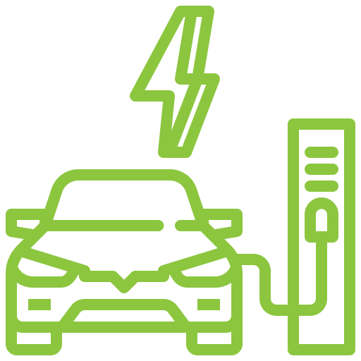 Electric Vehicle Charging Station Logo